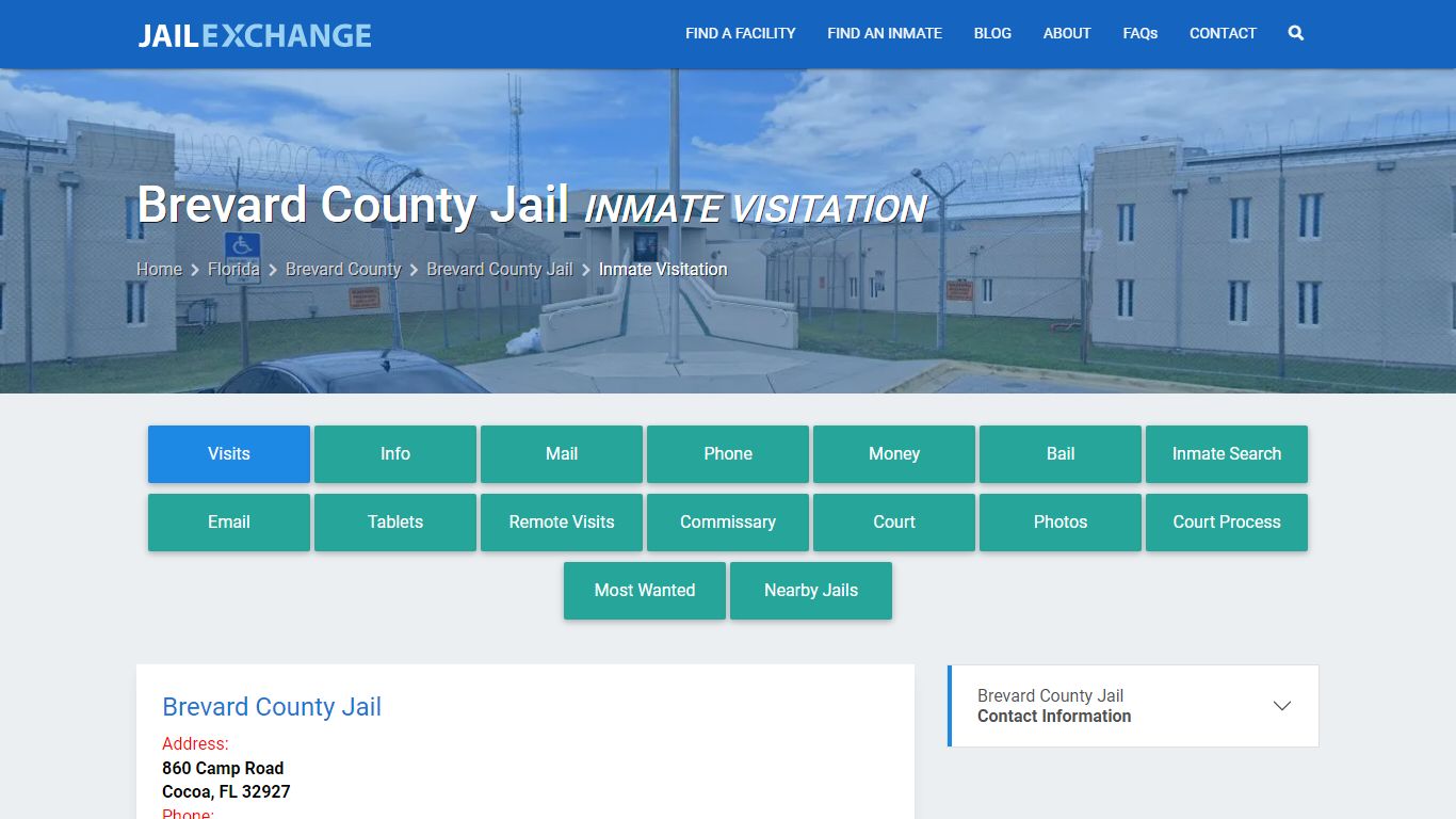 Inmate Visitation - Brevard County Jail, FL - Jail Exchange